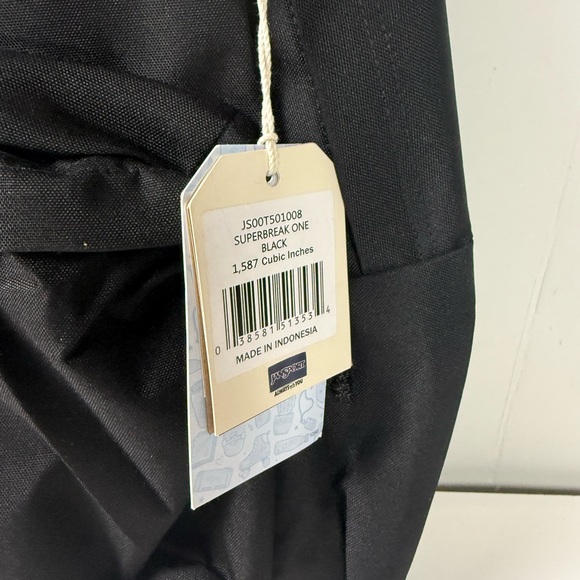 Jansport Superbreak One Backpack NWT New Black - Picture 3 of 9